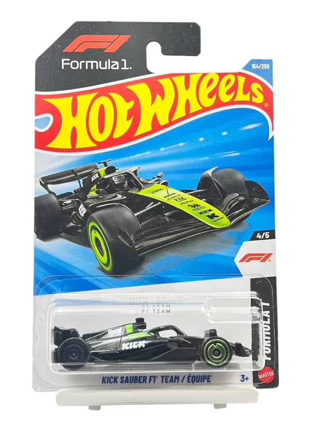 Hot Wheels Kick Sauber F1 Team Formula 1 Ages 3 and Up 154/250 (Black)