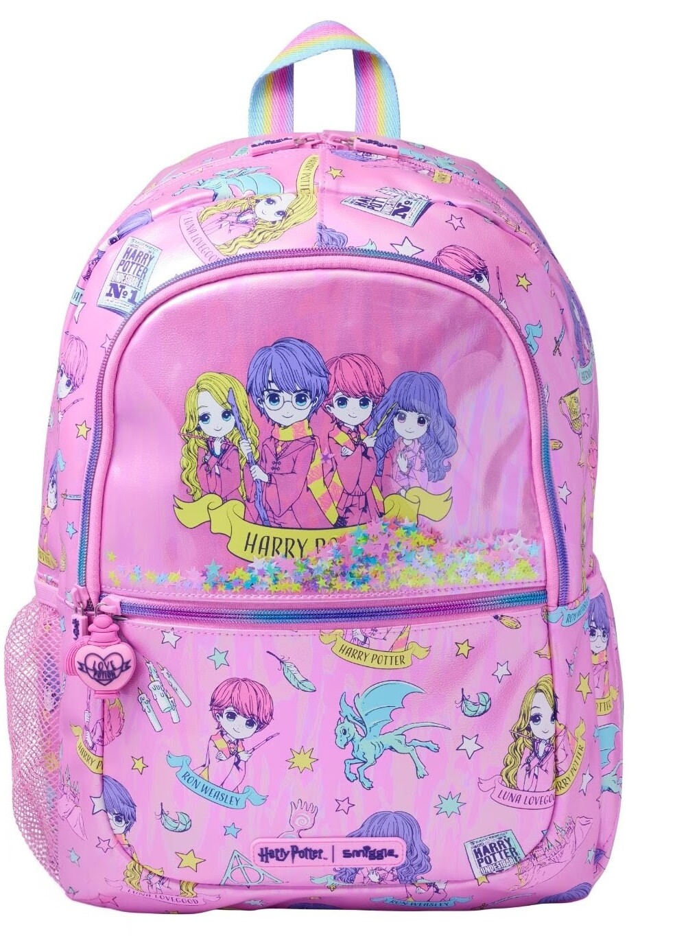 Harry Potter × Smiggle 16" Magic Squad School Backpack – Pink